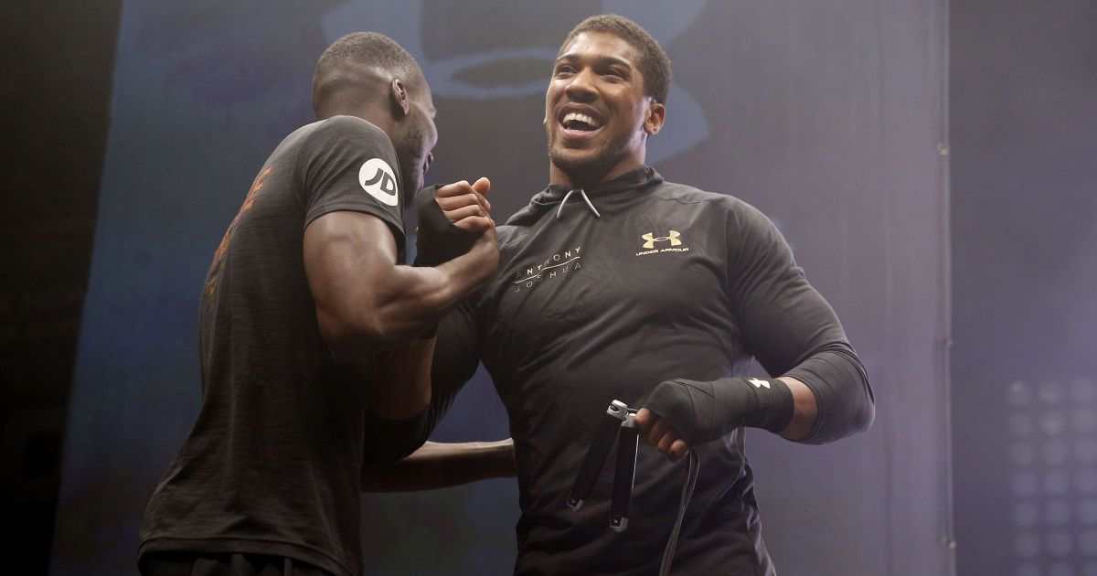 Открытая тренировка Энтони Джошуа / © Reuters