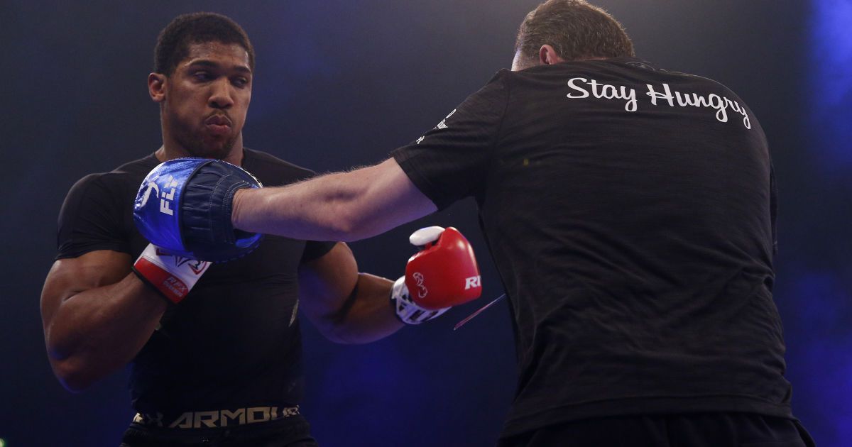 Открытая тренировка Энтони Джошуа / © Reuters