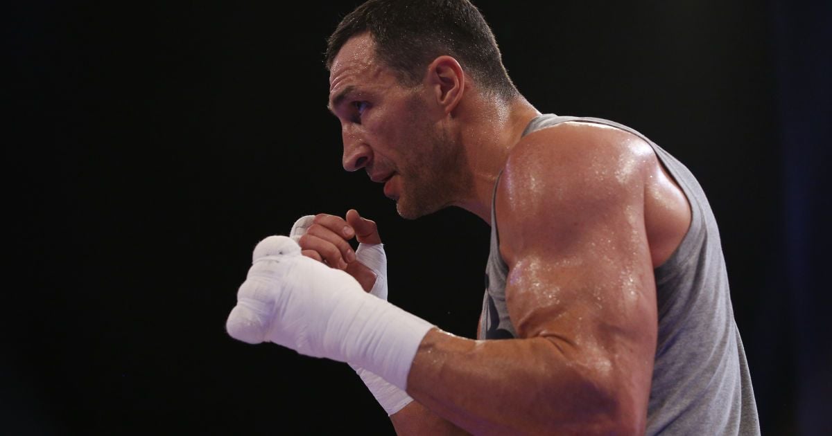 Открытая тренировка Владимира Кличко / © Reuters