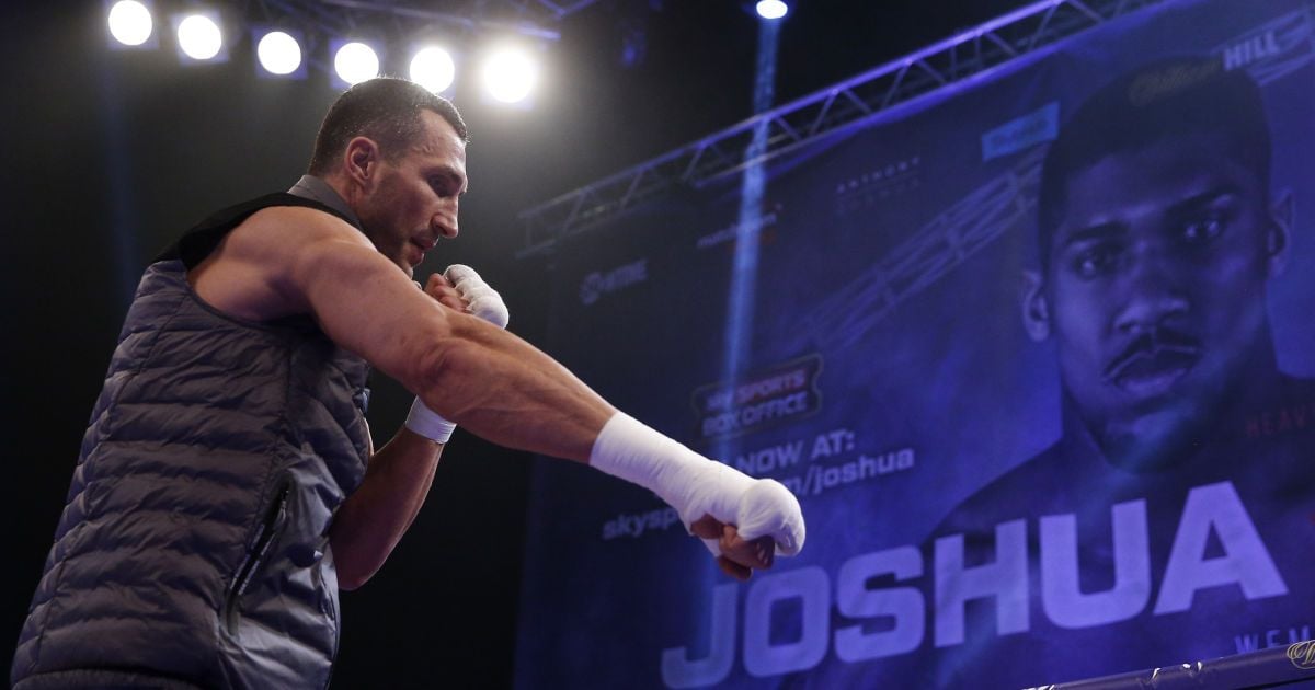 Открытая тренировка Владимира Кличко / © Reuters