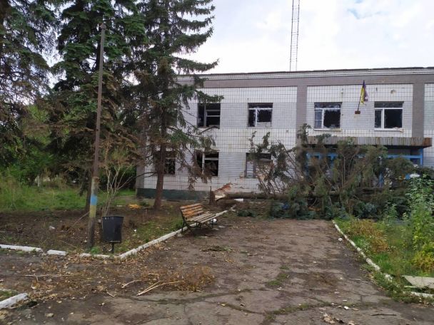 Стабпункт після чергового обстрілу росіян. Тут Дмитро зазнав поранення