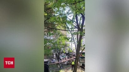 Появились кадры с места "прилета" на Харьковской в ​​Киеве