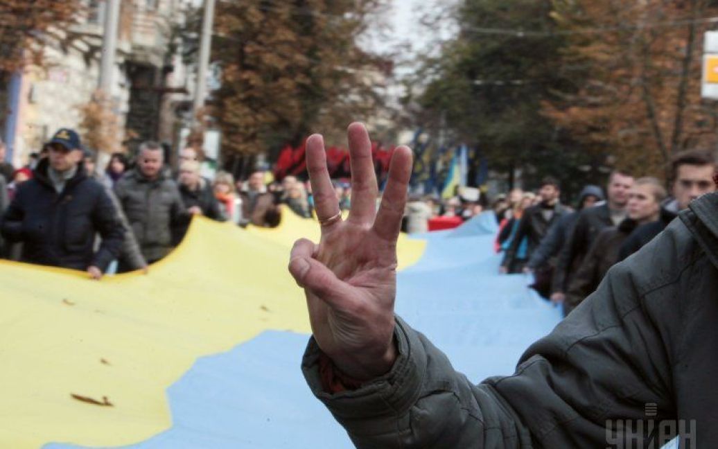 "Марш героев" собрал тысячи украинцев / © УНИАН