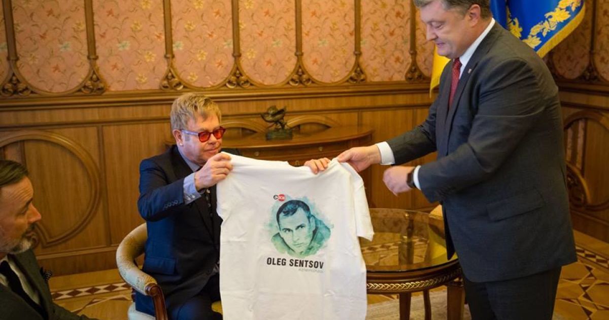 Порошенко встретился с Элтоном Джоном. / © Facebook / Петр Порошенко