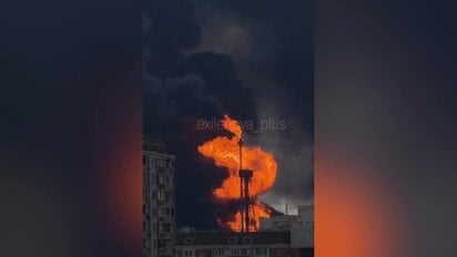 Дим і темрява над Москвою після атаки - відео