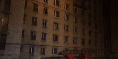 В Киеве загорелось общежитие авиационного университета