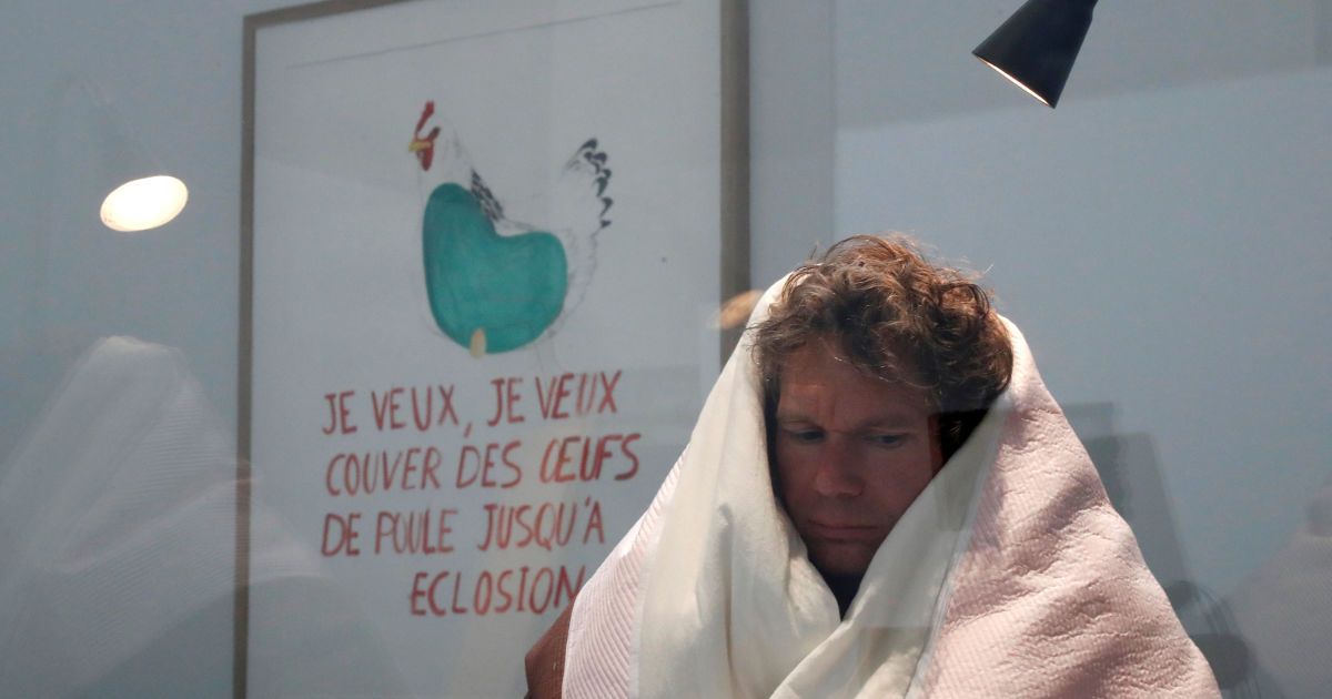 Французький художник Авраам Пуншеваль висиджує курячі яйця_4 / © Reuters