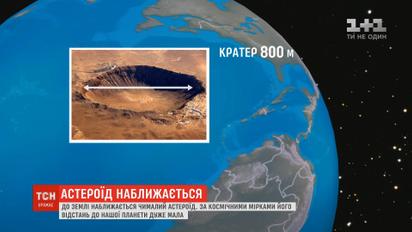 К Земле приближается крупный астероид