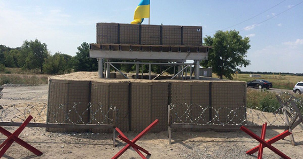 В Украине появились блокпосты с оборонительными комплексами для всесторонней защиты бойцов