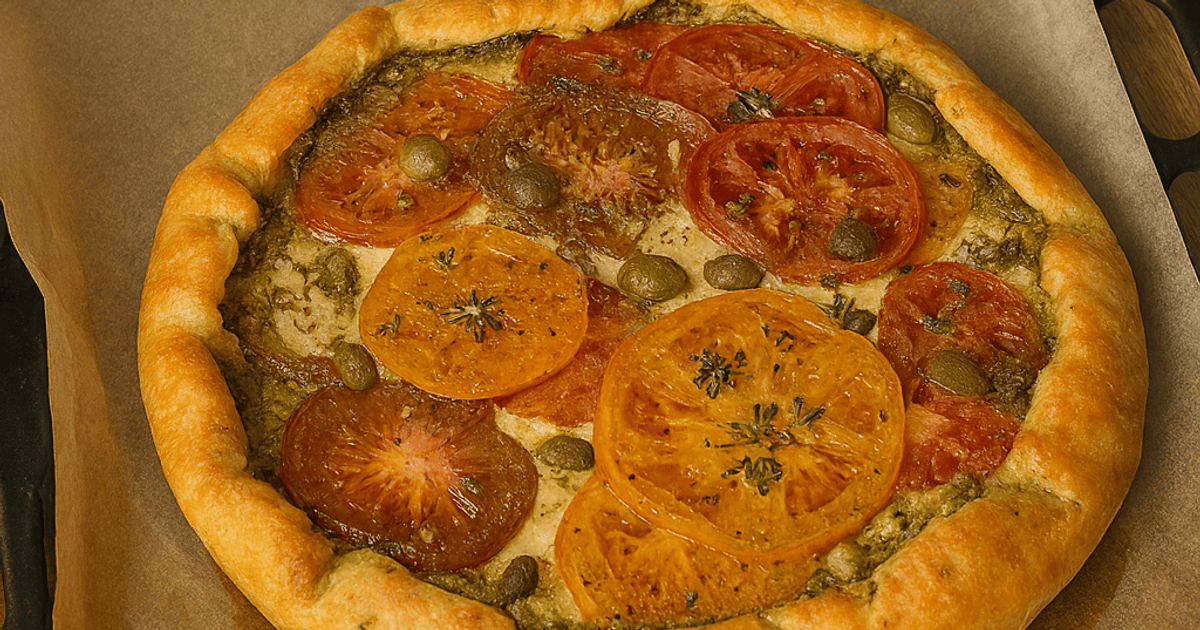 Галета з томатами на сирному тісті tiktok.com_@annasimiachko