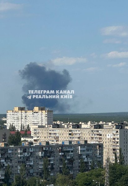 Взрыв в Киеве на Троещине