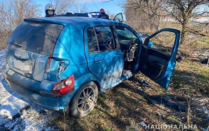 Авто врезалось в дерево: в Николаевской области в ДТП погиб 34-летний мужчина, пострадали женщина и двое детей