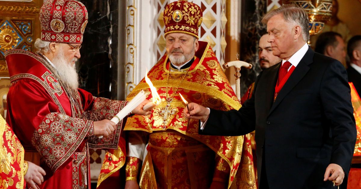 Російський управлінець Володимир Якунін і московський патріарх Кирил / © Reuters