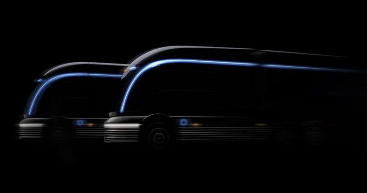 Hyundai інтригує водневою фурою у стилі поїзда Streamliner