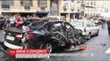 В Киеве возле Бессарабского рынка во время движения взорвалась машина