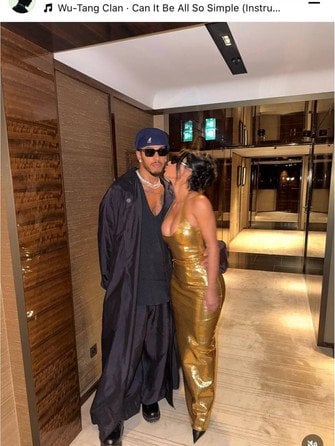 Кім Кардашян і Льюїс Гамільтон, фото: instagram.com/lewishamilton
