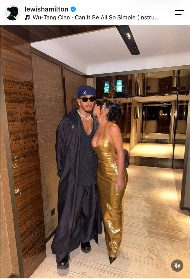 Кім Кардашян і Льюїс Гемілтон, фото: instagram.com/lewishamilton