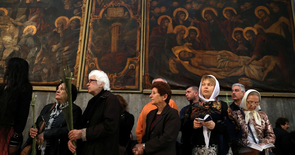 Христиане в Храме Гроба Господня в Старом городе Иерусалима, Израиль / © Reuters