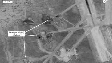 Супутникові знімки розмбомбленої авіабази у Сирії_3 / © Reuters