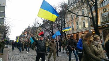 Активісти мітингують у дворі Печерського суду / © Hromadske.tv