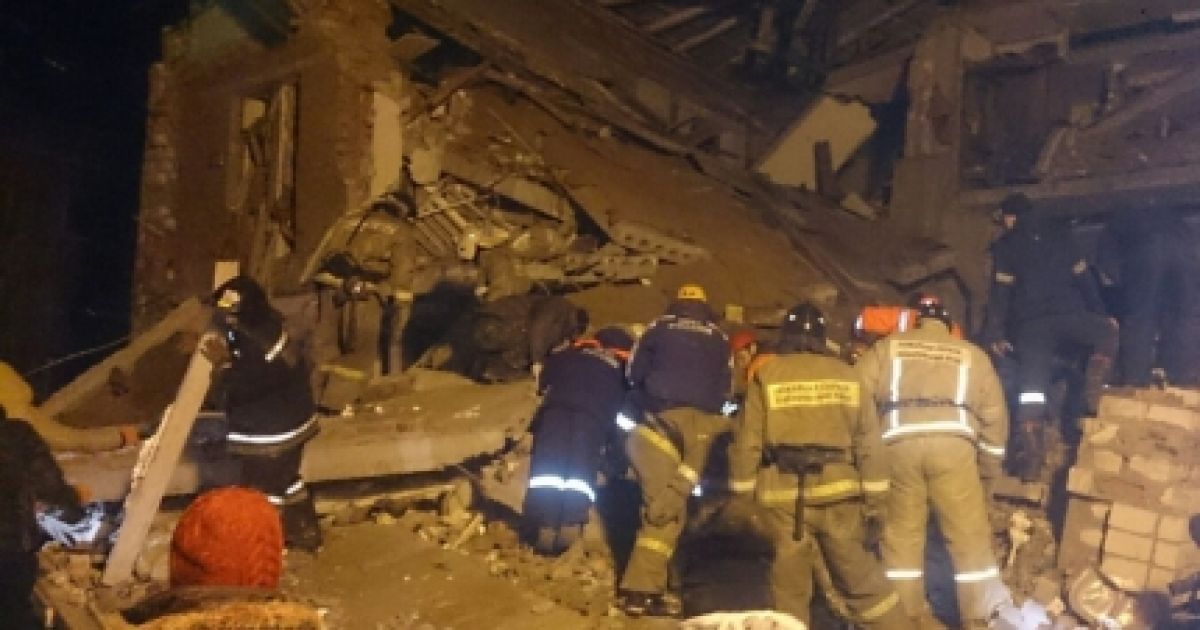 Жертвами обрушения дома стали пять человек / © Пресс-служба МЧС РФ