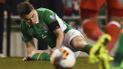 Защитник сборной Ирландии получил жуткую травму в матче отбора на ЧМ-2018