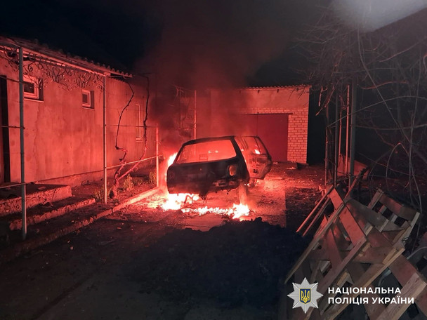 The aftermath of the Russian shelling in the Kherson region