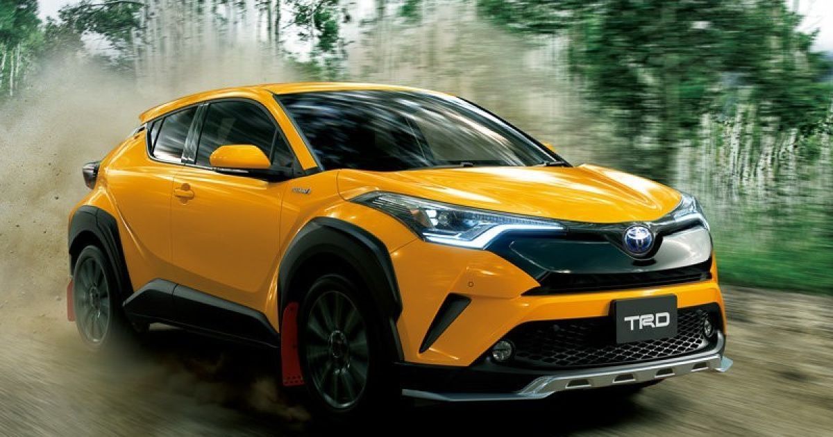 Кроссовер Toyota C-HR примерил первый тюнинг (Видео)