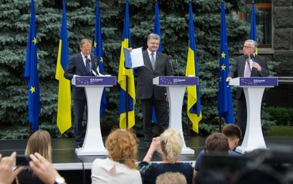 Порошенко получил от Туска решения окончательной ратификации Соглашения об ассоциации Украина-ЕС