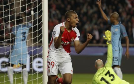 "Монако" наказал "Манчестер Сити" и вышел в четвертьфинал Лиги чемпионов