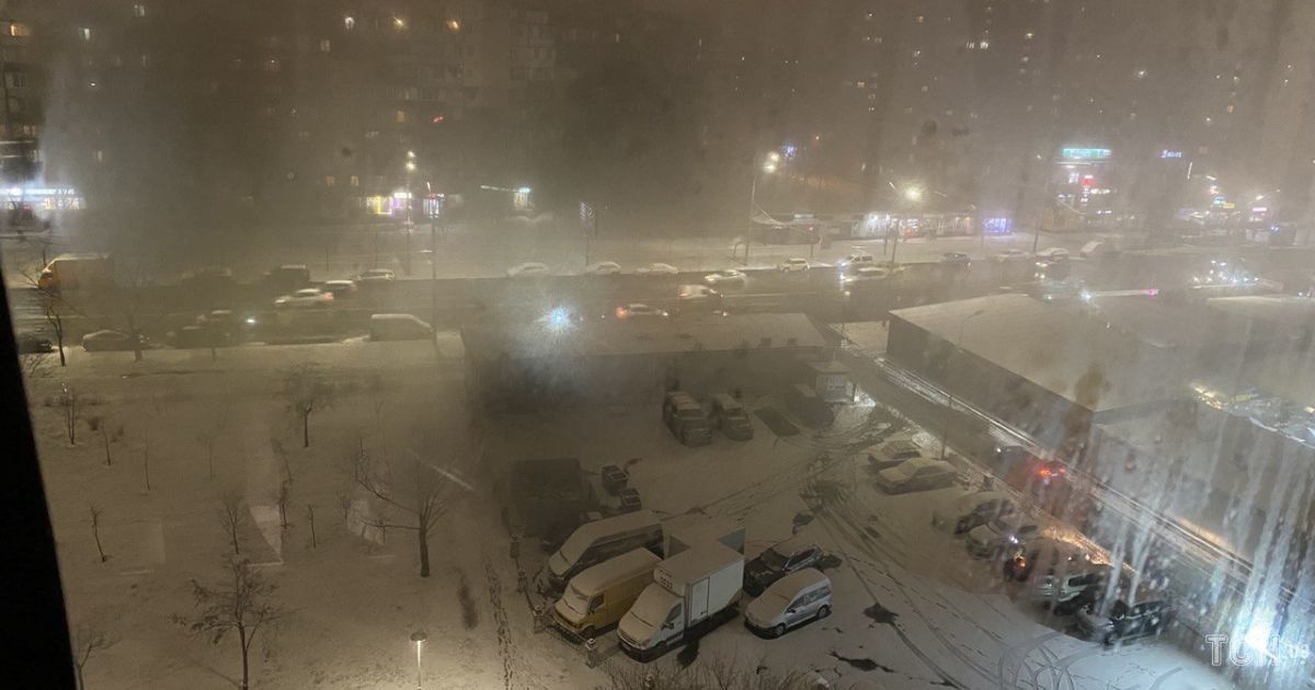 У Києві сніжить / © ТСН.ua