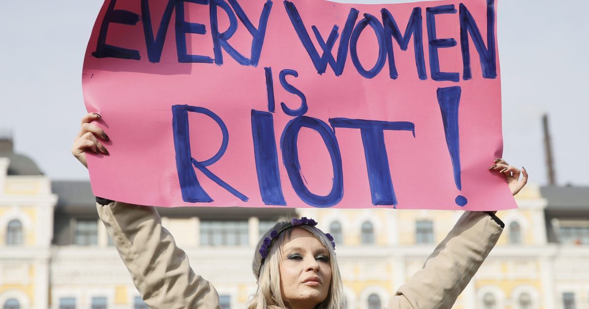 Марш за права жінок у Києві / © Reuters