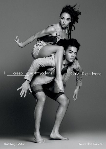 FKA twigs в рекламной кампании Calvin Klein Jeans