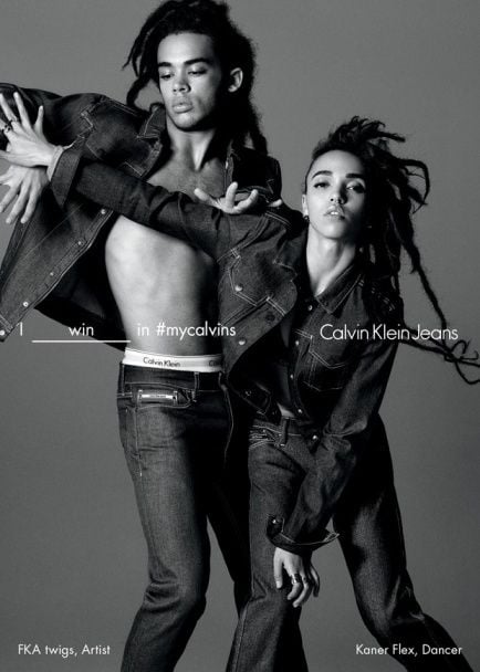 FKA twigs в рекламной кампании Calvin Klein Jeans