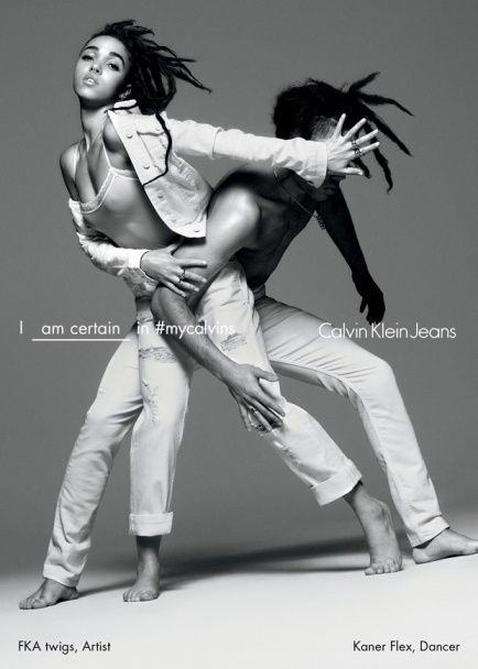FKA twigs в рекламной кампании Calvin Klein Jeans