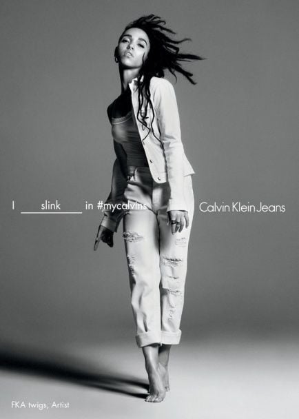 FKA twigs в рекламной кампании Calvin Klein Jeans