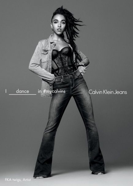 FKA twigs в рекламной кампании Calvin Klein Jeans