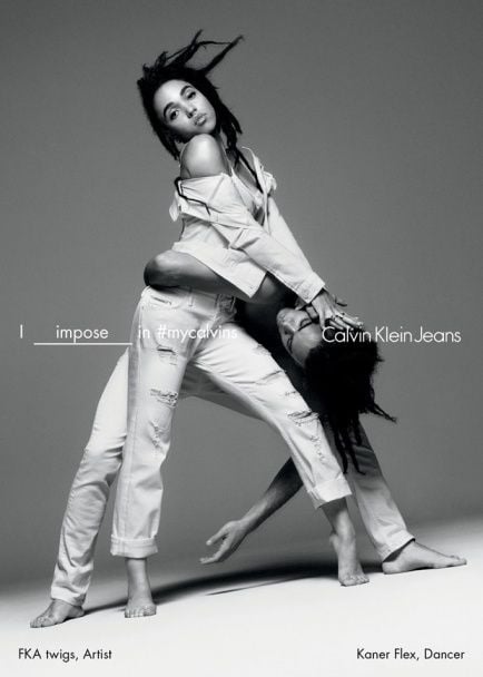 FKA twigs в рекламной кампании Calvin Klein Jeans