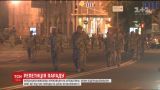 Подготовка к параду: по ночному Крещатику колоннами шагали военные