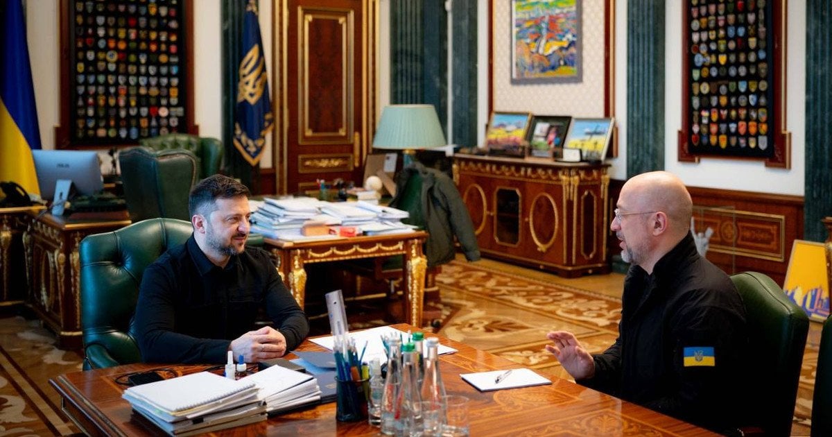 Денис Шмыгаль и Владимир Зеленский