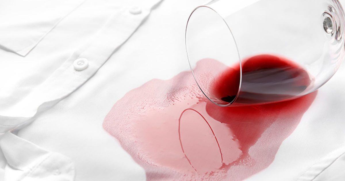 Відмивання вино від плям з текстилю