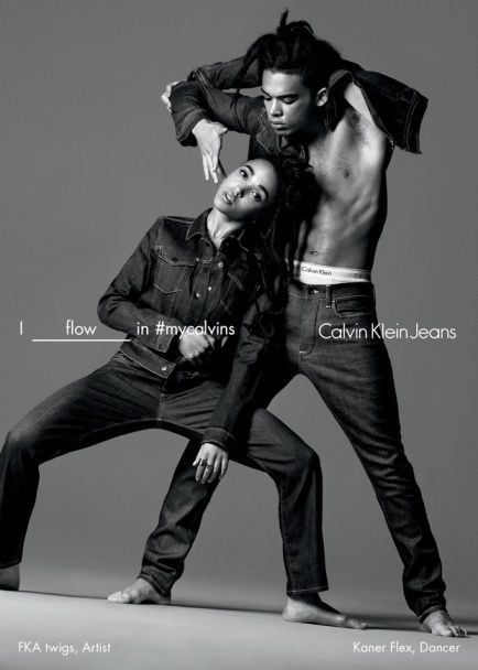 FKA twigs в рекламной кампании Calvin Klein Jeans