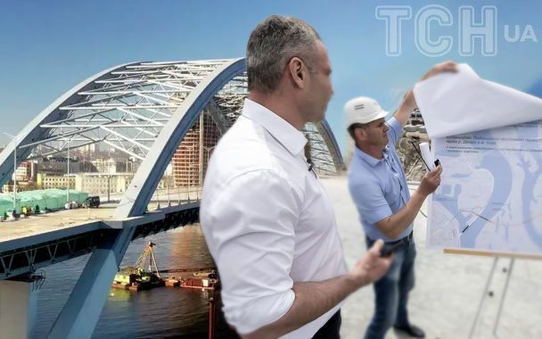 Мэр Киева обещает открыть автомобильное сообщение на Подольском мосту в ближайшие недели /коллаж ТСН.ua