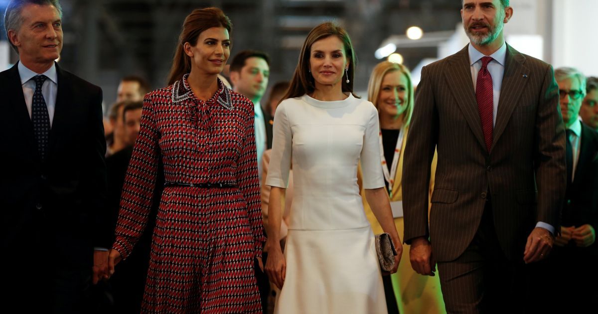 Королева Испании Летиция и первая леди Аргентины Хулиана Авада