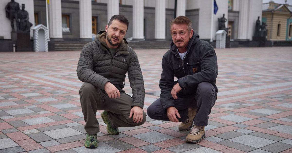 Шон Пенн и Владимир Зеленский