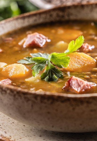 Суп из чечевицы с мясом