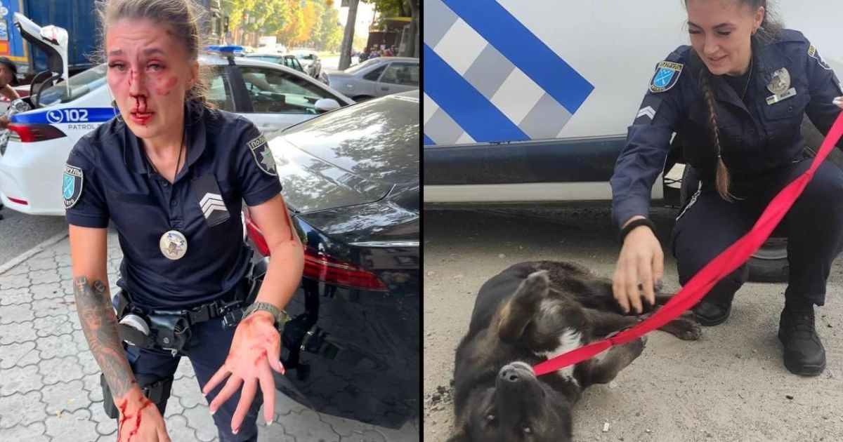 Патрульна поліцейська Анастасія Жила, яка зазнала нападу у Дніпрі