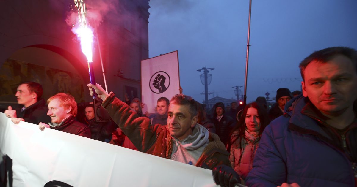 Митинг в Минске 17 февраля / © Reuters