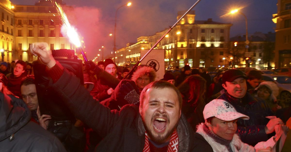 Митинг в Минске 17 февраля / © Reuters