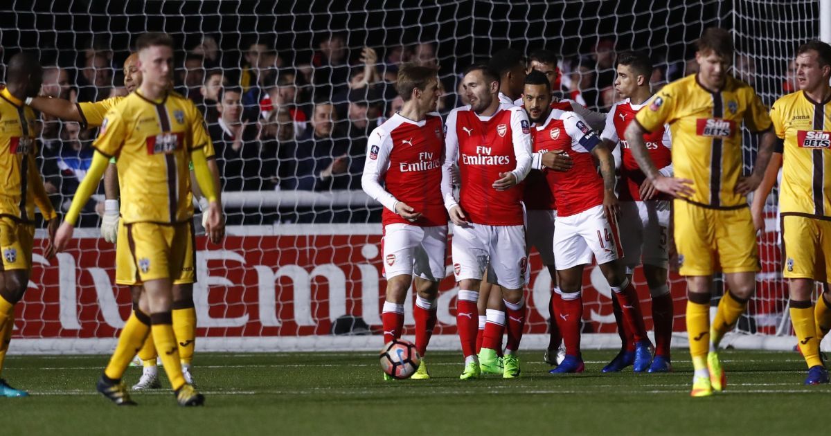 Кубок Англии-2016/17. 1/8 финала. Саттон Юнайтед - Арсенал - 0:2